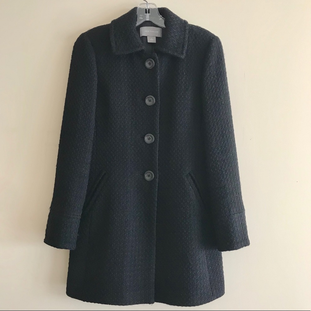 Ann Taylor - 100% Wool Overcoat - Sz 0